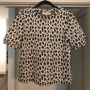 LOFT cheetah print sweatshirt
